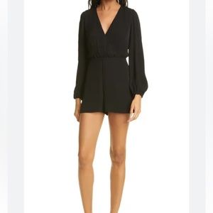 Fraiche by J  Long Sleeve Tie Waist Romper Size S NWT